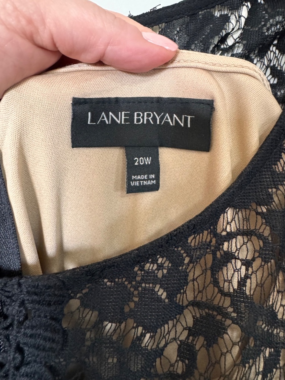 Lane Bryant Black Lace Dress - Picture 2 of 6